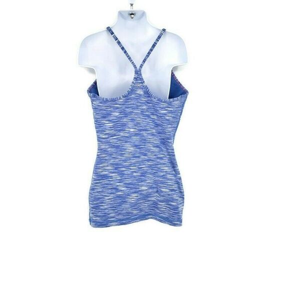 Ivivva Girls Lululemon Blue Tank Top with Shelf Bra Gym Class Workout Size 12 - Picture 11 of 11